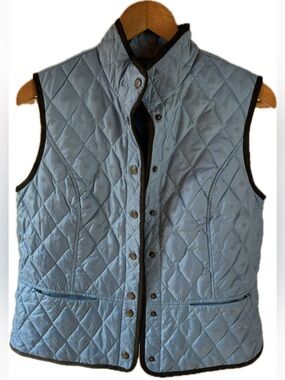 Eddie Bauer Light Blue Quilted Down Vest